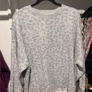 Secret Treasures Gray Patterned Top